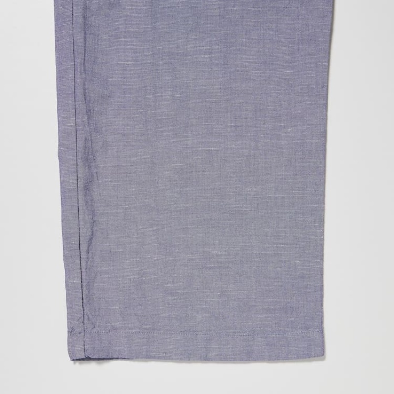 Uniqlo Linen Blend Easy Women's Loungewear Grey | IDKYAC981