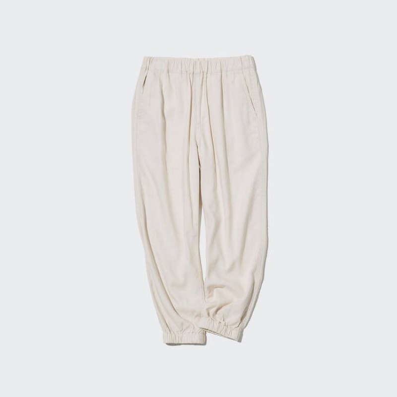 Uniqlo Linen Blend Relaxed Fit Kids' Jogger Beige | HBVRYN670