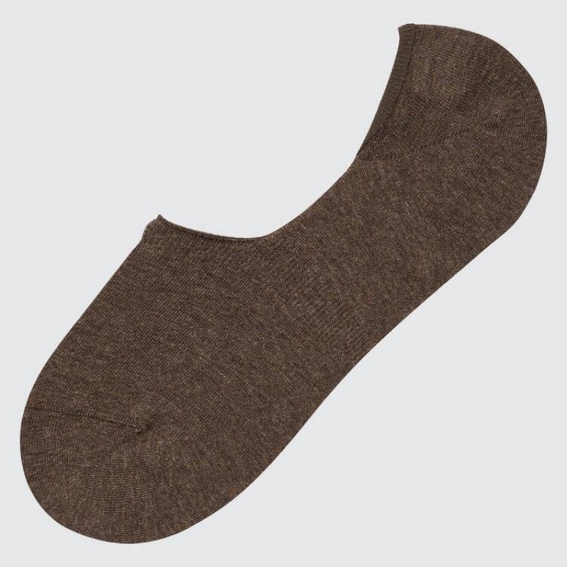 Uniqlo Low Cut Men\'s Socks Brown | KYXIWN237