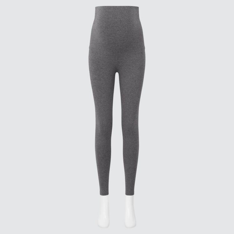 Uniqlo Maternity (2021 Season) Women\'s Leggings Dark Grey | BWFYVN014