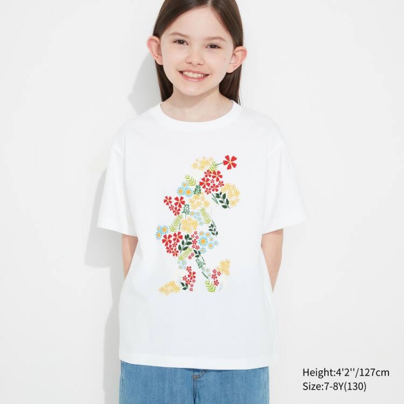 Uniqlo Mfa Utgp2023 Graphic Kids' T Shirts White | ZEBPVC317