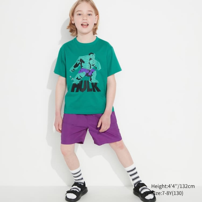 Uniqlo Mfa Utgp2023 Graphic Kids' T Shirts Green | KXOLWM028