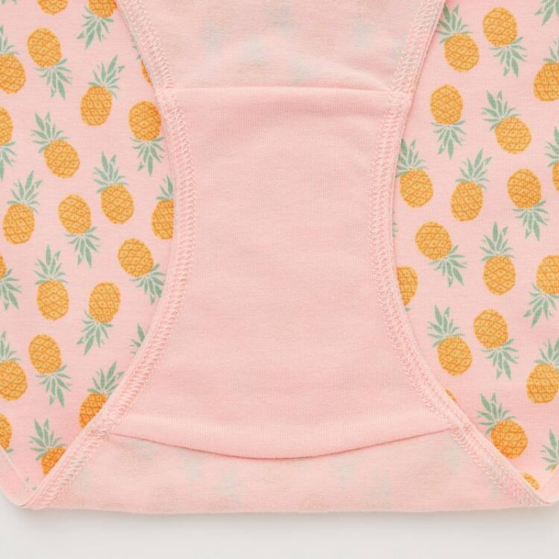 Uniqlo Mid Rise Fruit Print Women's Underwear Pink | AEWNTC926