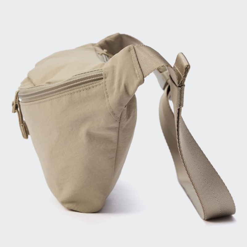 Uniqlo Nylon Crossbody Men's Bags Beige | MWSGNR741