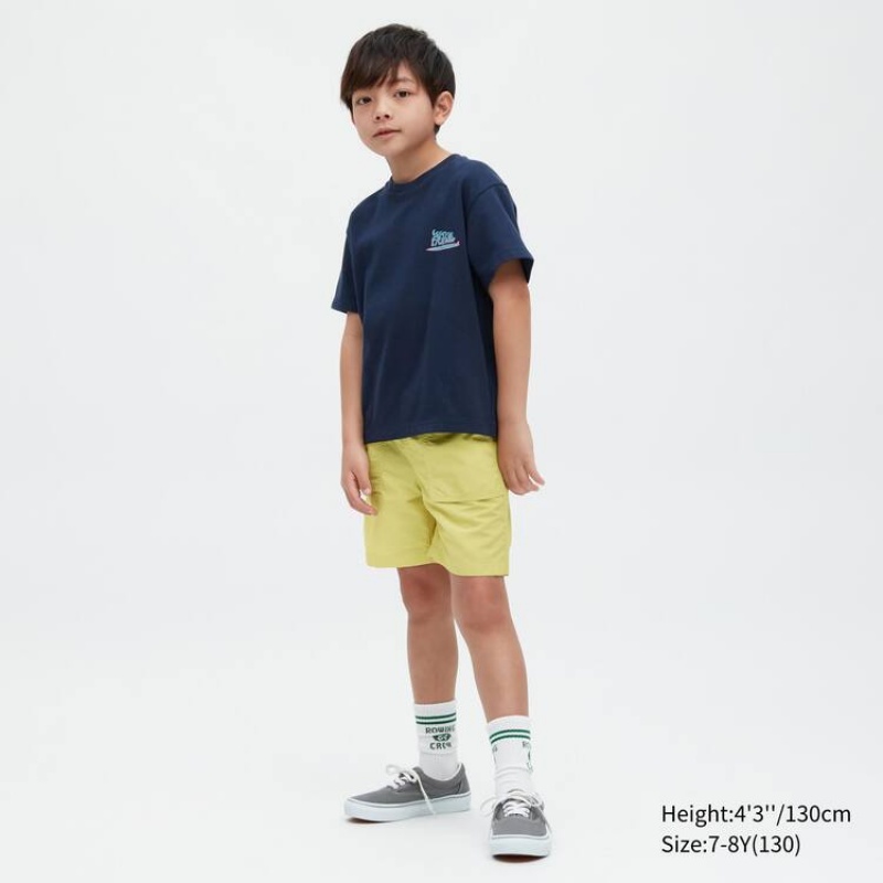 Uniqlo Nylon Easy Kids' Shorts Yellow | NBULHW678