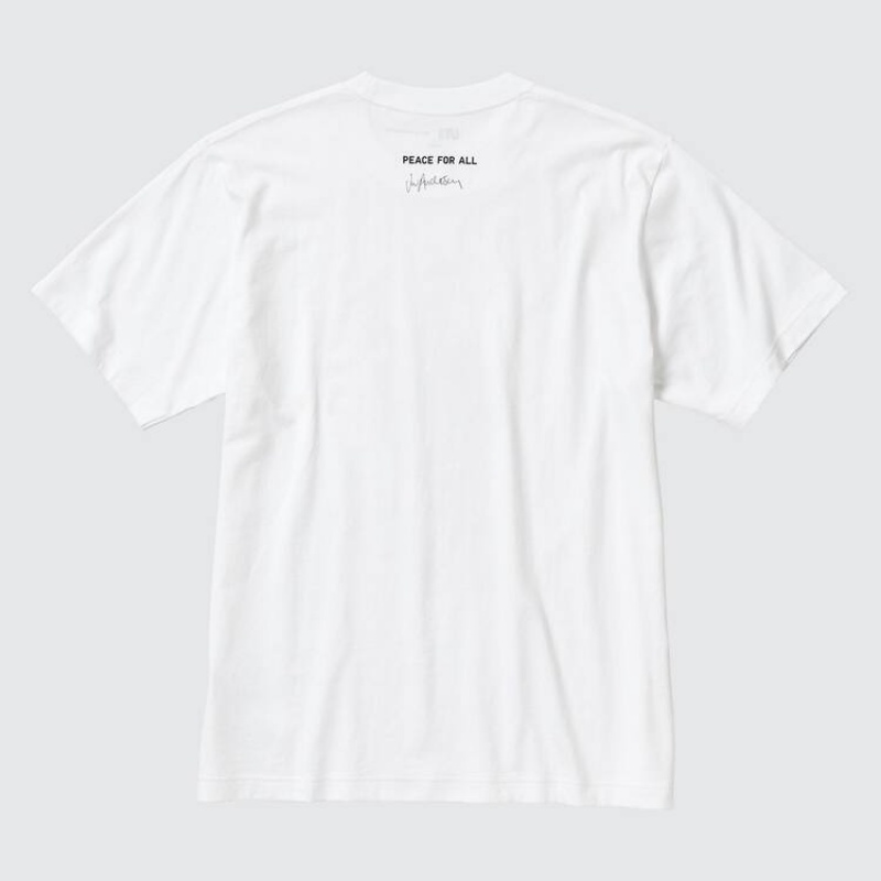 Uniqlo Peace For All Ut Graphic (Jonathan Anderson) Women's T Shirts White | MALSER025