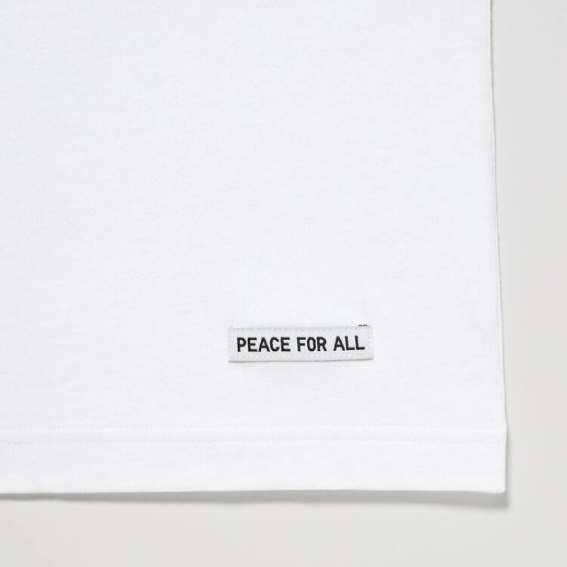 Uniqlo Peace For All Ut Graphic (Jonathan Anderson) Women's T Shirts White | MALSER025