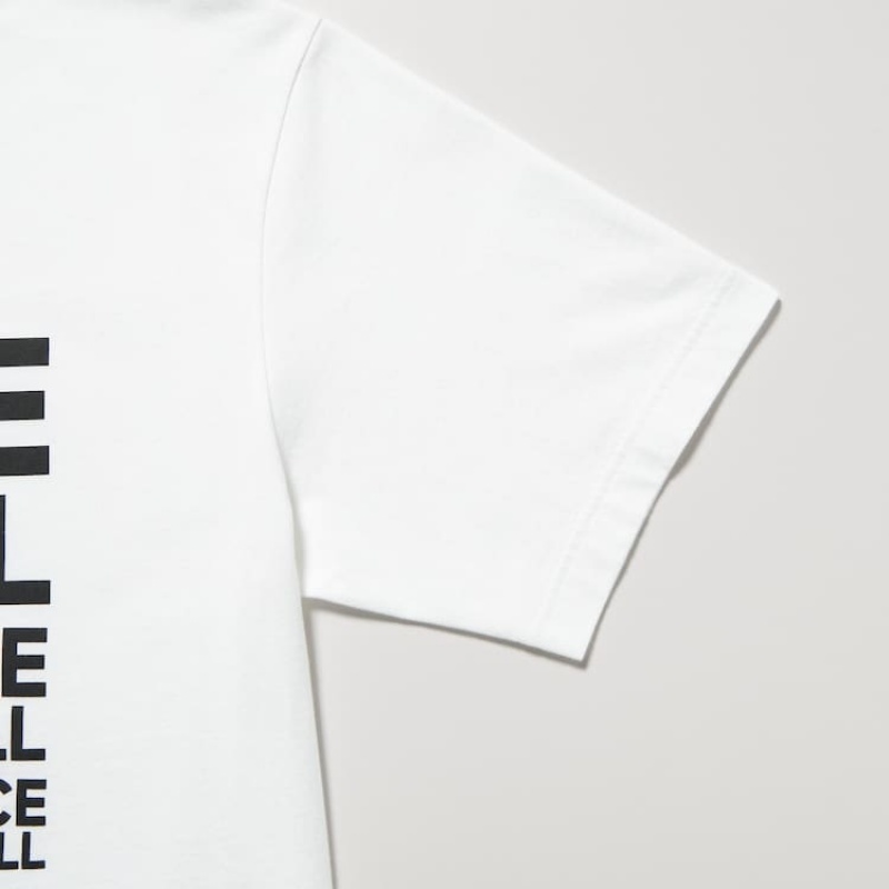 Uniqlo Peace For All Ut Graphic (Kashiwa Sato) Men's T Shirts White | GZNSVK975