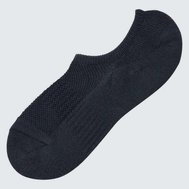 Uniqlo Pile Low Cut Men\'s Socks Navy | AHPNZX714