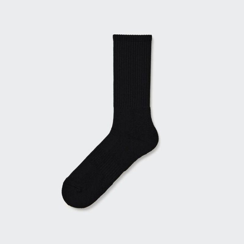 Uniqlo Pile Men's Socks Black | PLEQGM947