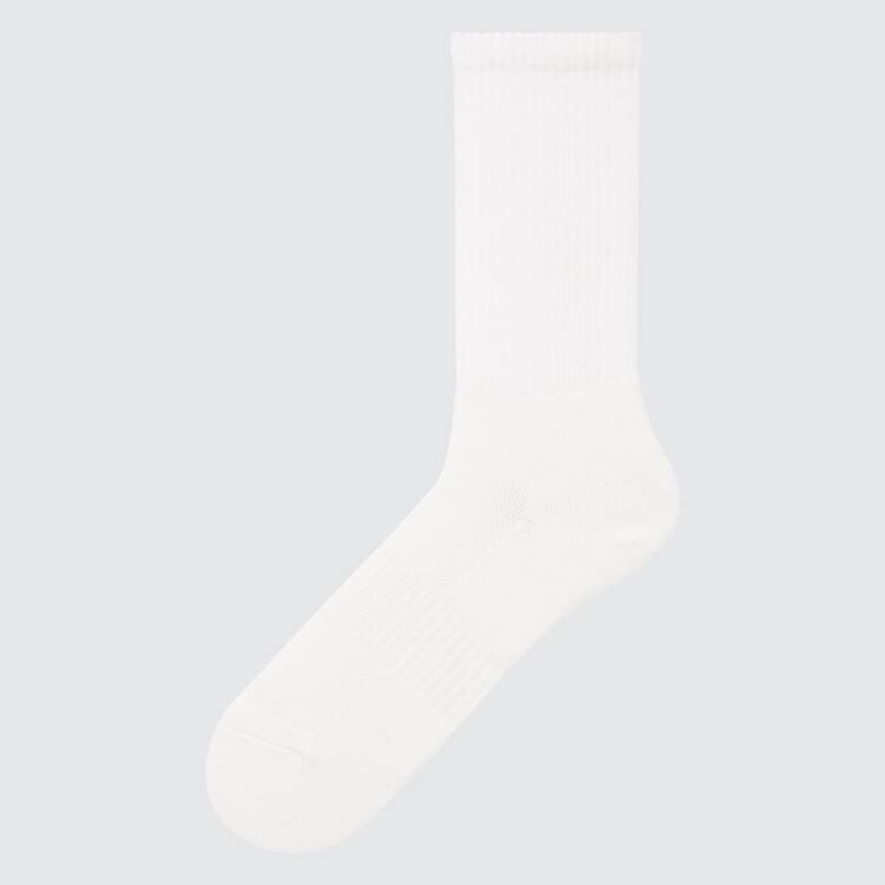 Uniqlo Pile Men\'s Socks White | CUFGKX572