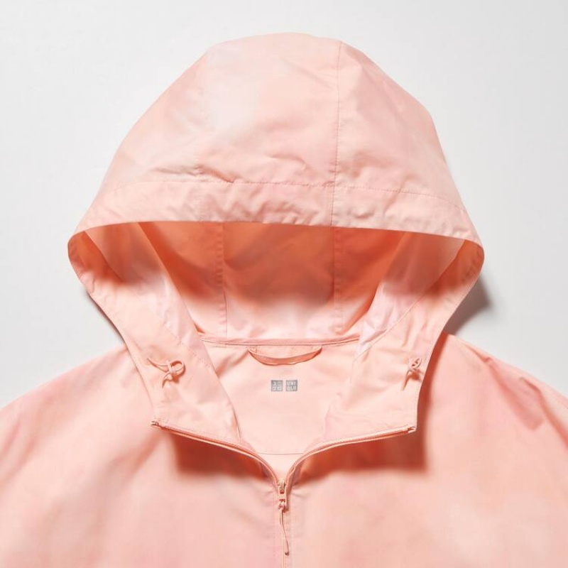 Uniqlo Pocketable Uv Protection (Pattern) Women's Parka Pink | BHNDRG298