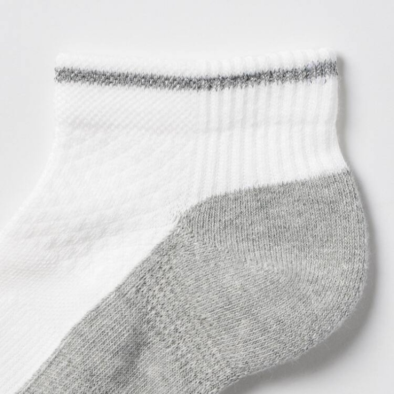 Uniqlo Reflect Short (Three Pairs) Kids' Socks Grey / White / Black | CEHSTO658