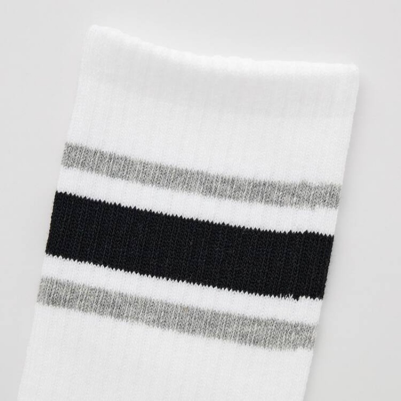 Uniqlo Regular (Three Pairs) Kids' Socks White / Grey / Black | GHJZLI095