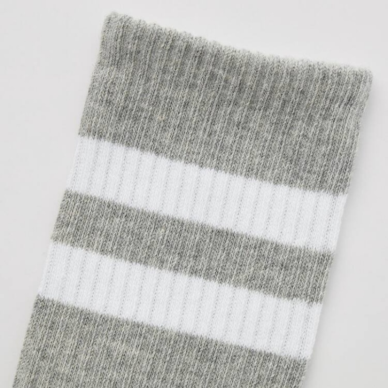 Uniqlo Regular (Three Pairs) Kids' Socks White / Grey / Black | GHJZLI095