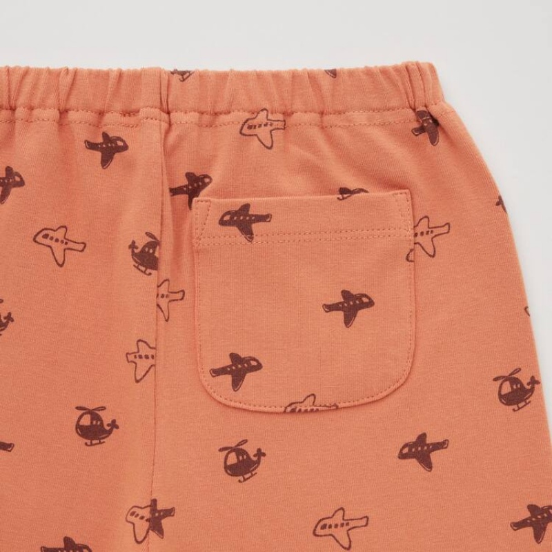 Uniqlo Relaxed Plane Print Baby Leggings Orange | SRTIKQ951