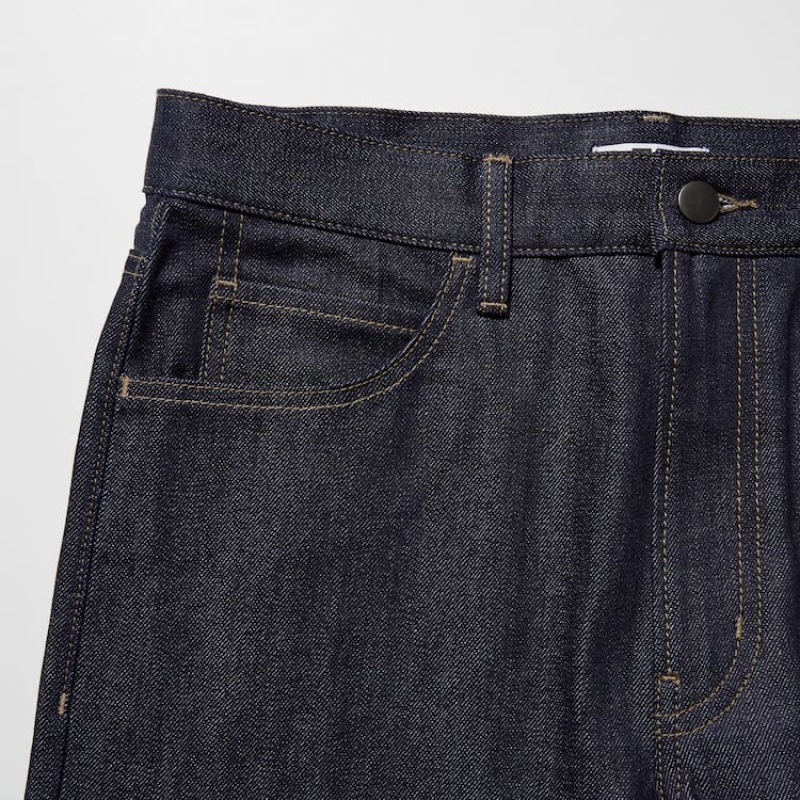 Uniqlo Selvedge Regular Fit Men's Jeans Navy | DKTXNR971