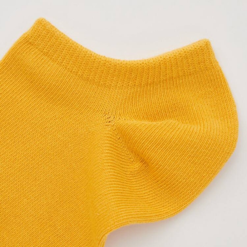 Uniqlo Short (Three Pairs) Women's Socks Yellow / Beige / Grey | XORGFB749