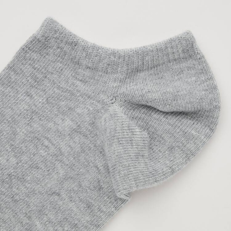 Uniqlo Short (Three Pairs) Women's Socks Yellow / Beige / Grey | XORGFB749