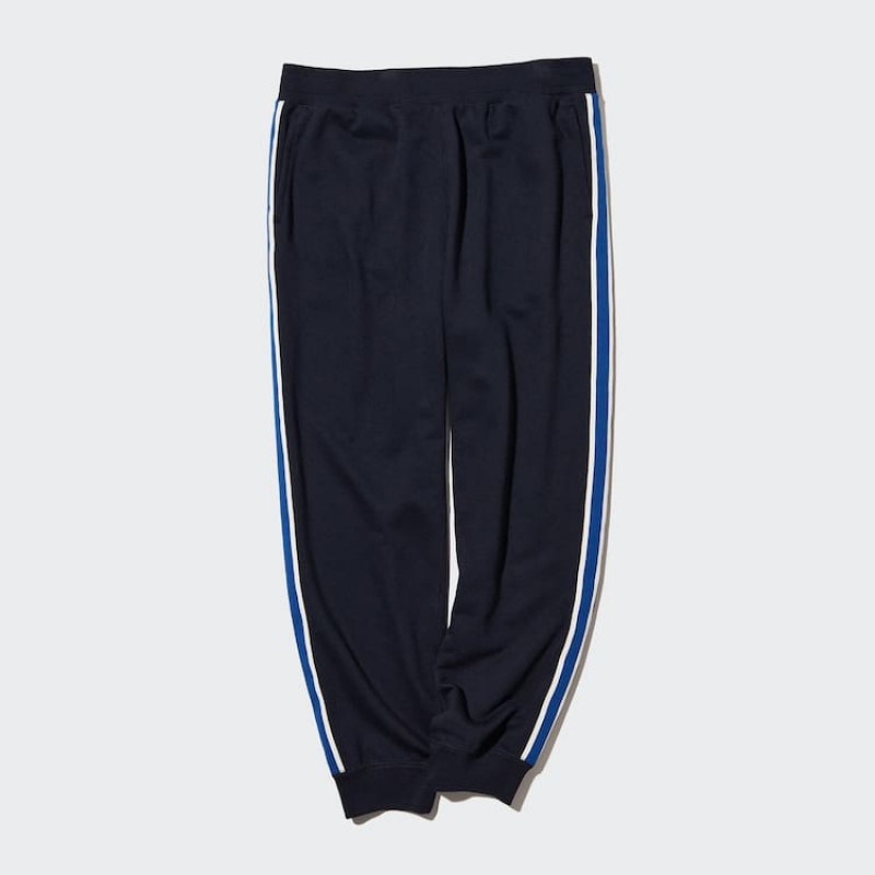 Uniqlo Side Striped Men's Jogger Navy | YUNMFH924