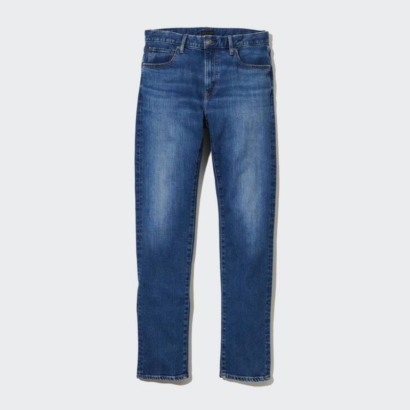 Uniqlo Slim Fit Men's Jeans Blue | XVIEHQ018