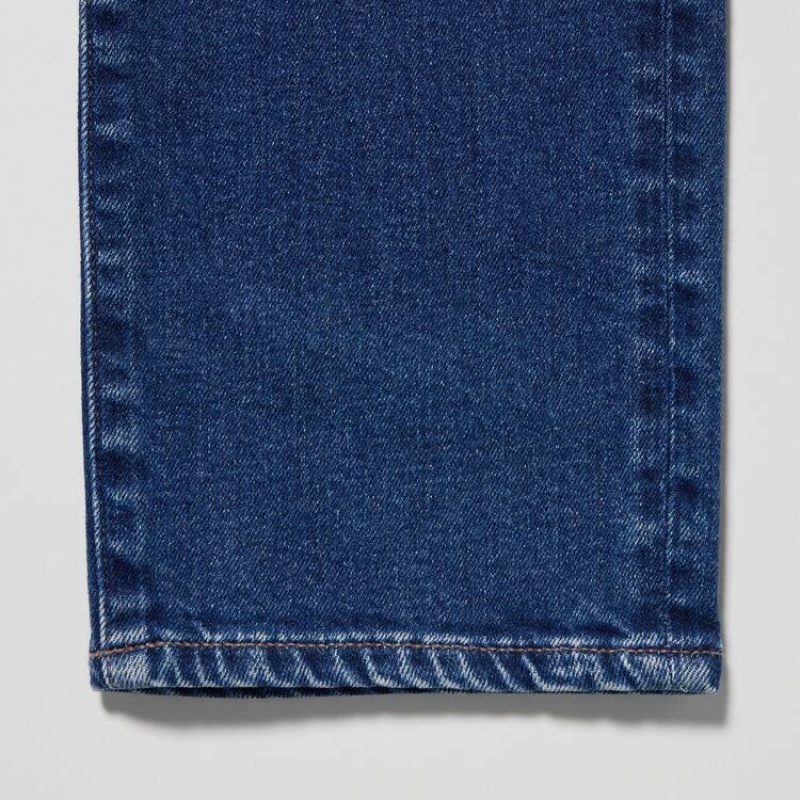 Uniqlo Slim Fit Men's Jeans Blue | XVIEHQ018