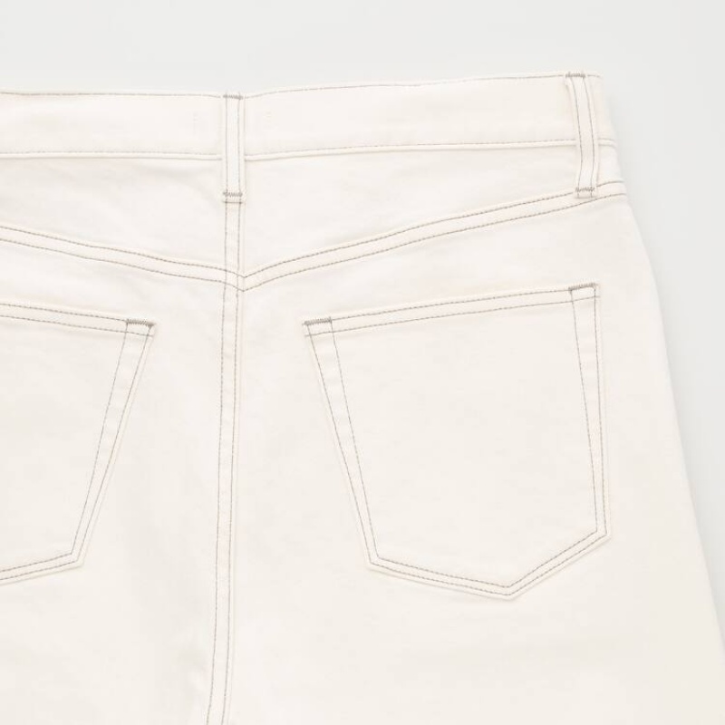 Uniqlo Slim Fit Men's Jeans White | BKIPZY364