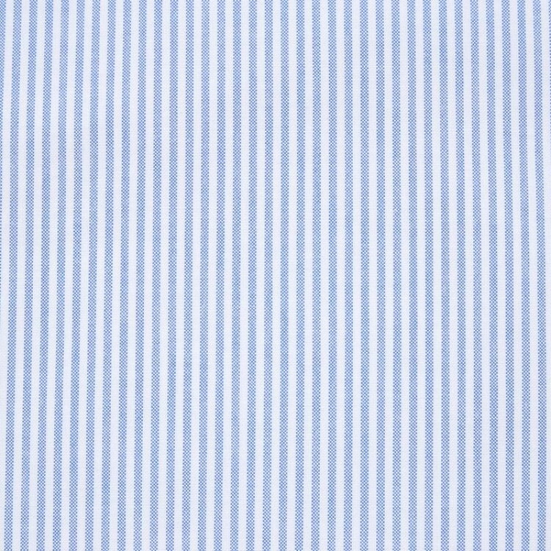 Uniqlo Slim Fit Striped Oxford (Button-down Collar) Men's Shirts Blue | GATLRZ530