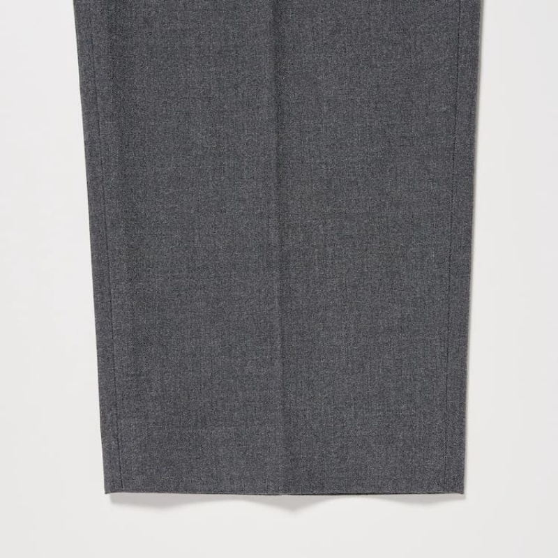 Uniqlo Smart Ankle Length Men's Suits Grey | DXUWTZ176