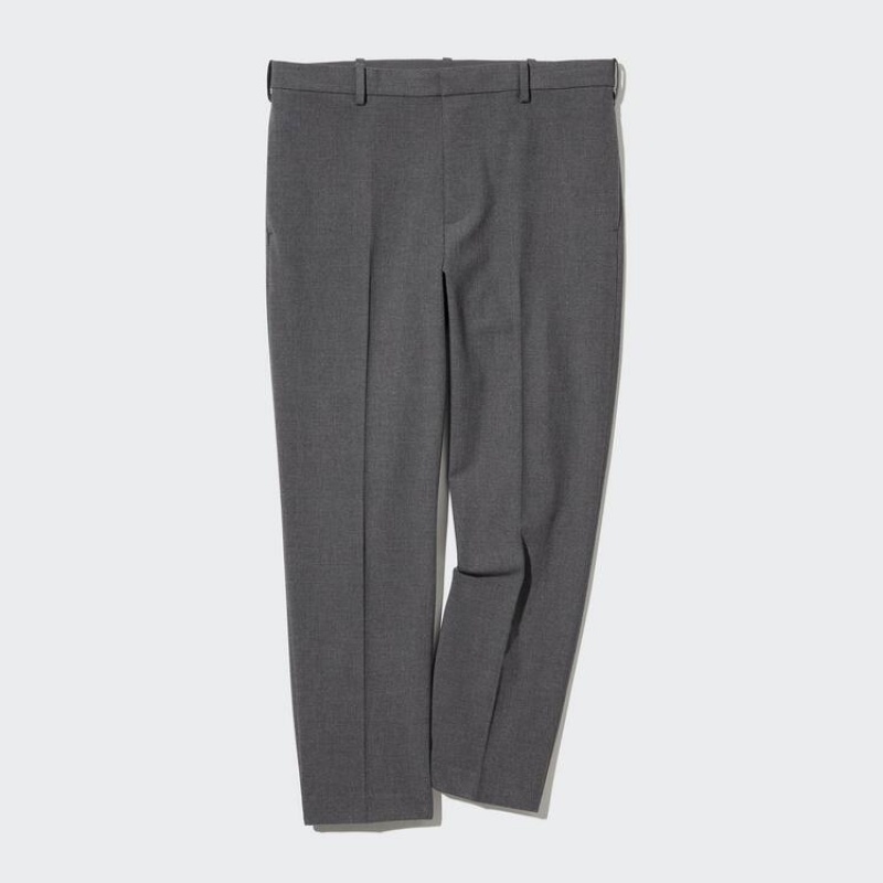 Uniqlo Smart Ankle Length Men's Trousers Grey | FDTSKG076