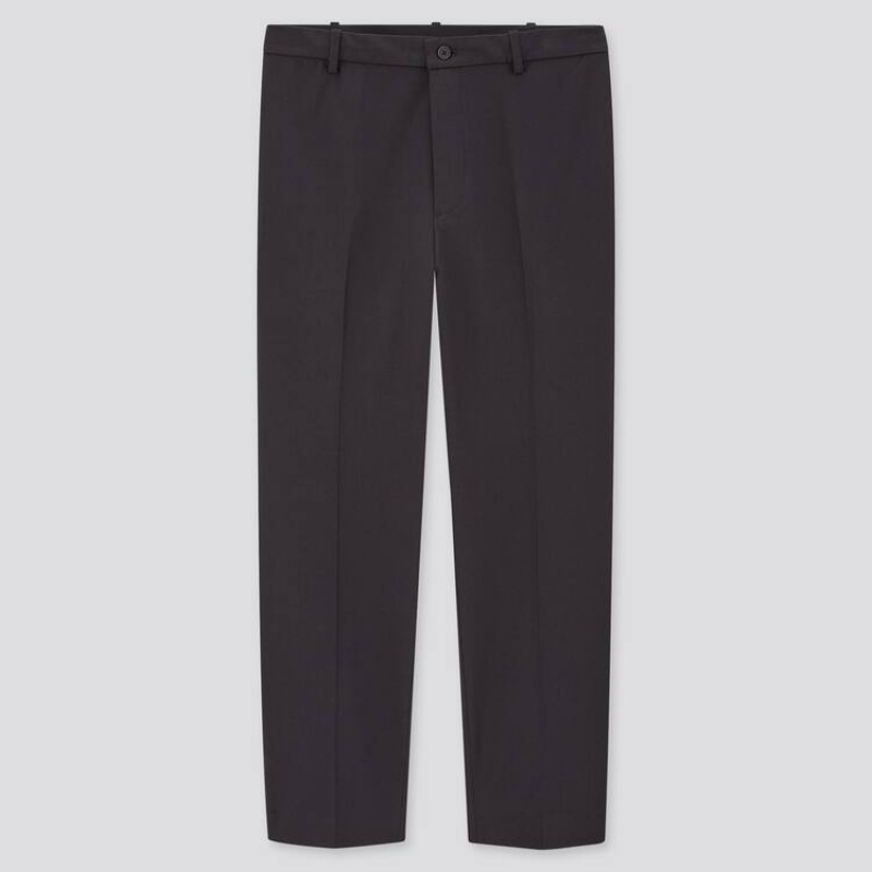 Uniqlo Smart Comfort Ankle Length (Long) Men\'s Trousers Navy | WMVCKY182