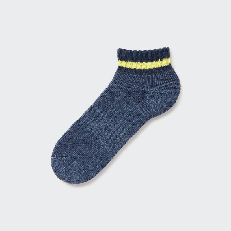 Uniqlo Soft Pile Short Men\'s Socks Blue | MYARDJ278