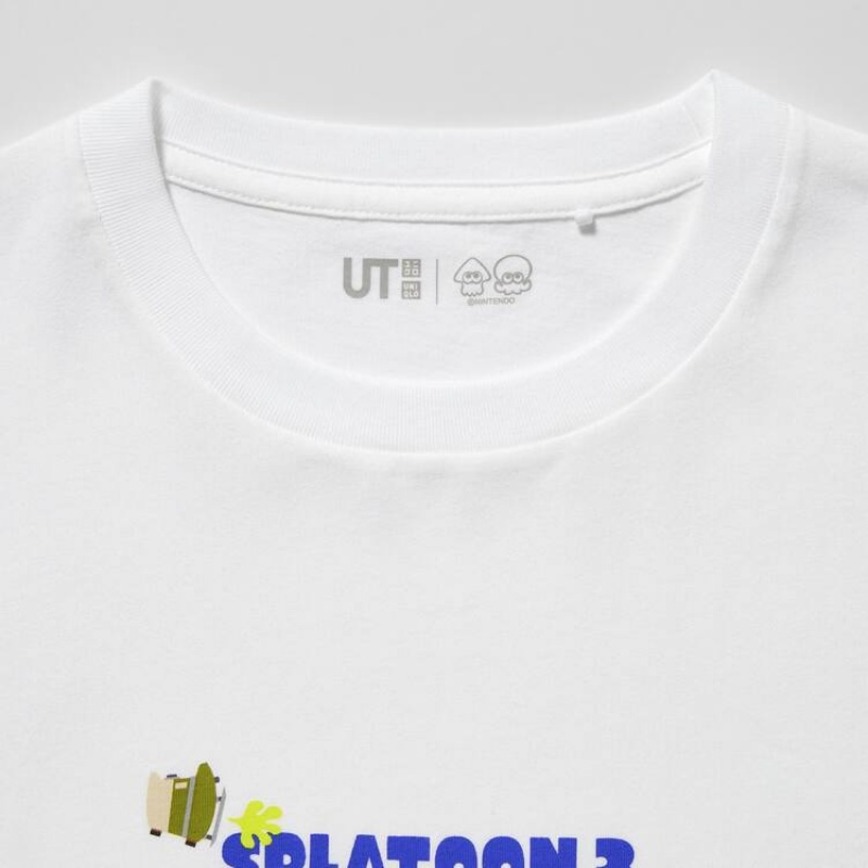 Uniqlo Splatoon 3 Ut Graphic Kids' T Shirts White | NWPRJC952