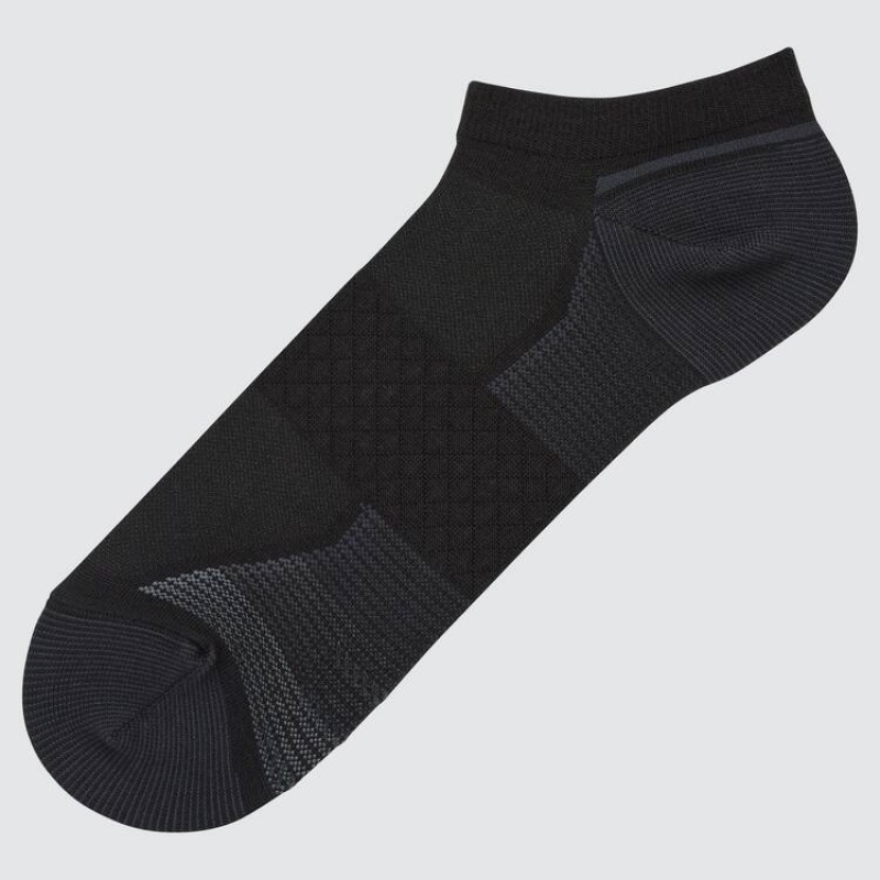 Uniqlo Sports Short Men\'s Socks Black | TSAIRU632