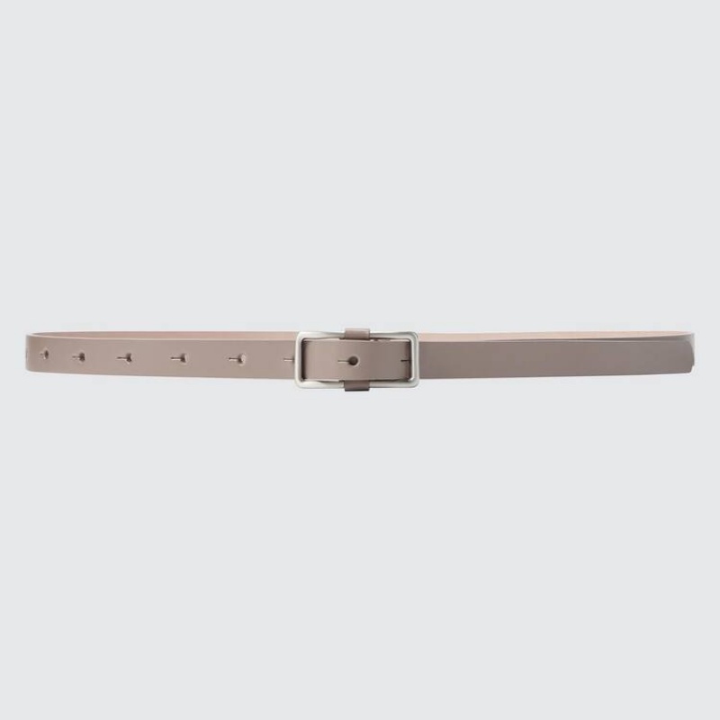 Uniqlo Square Buckle Women\'s Belts Beige | TNIUWG968