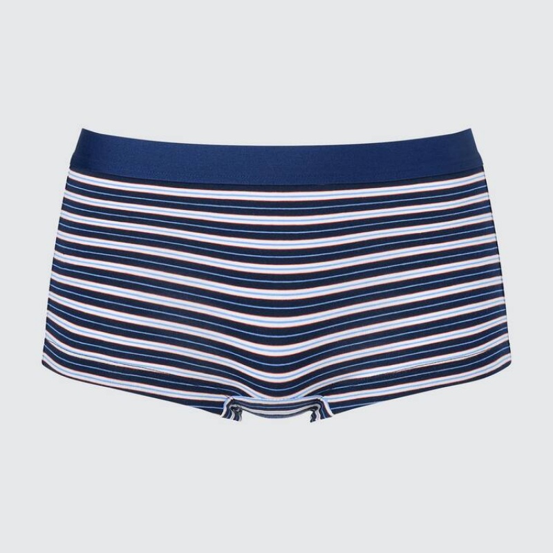 Uniqlo Striped Boy Women\'s Underwear Navy | UDCIQP697