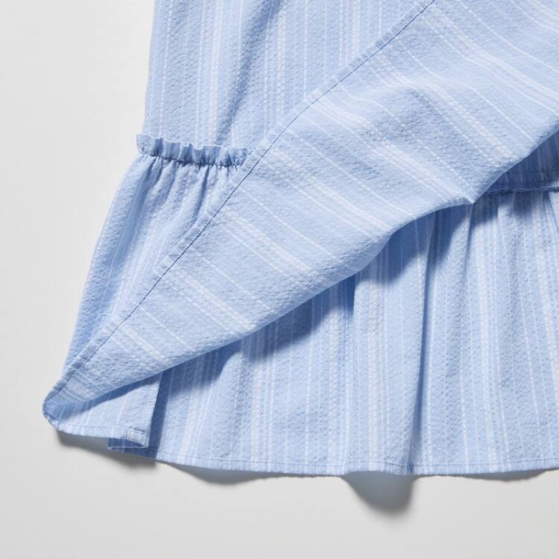 Uniqlo Striped Camisole Kids' Dress Blue | LBMHSQ417