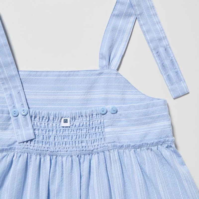 Uniqlo Striped Camisole Kids' Dress Blue | LBMHSQ417