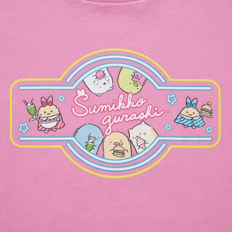 Uniqlo Sumikkogurashi Ut Graphic Kids' T Shirts Pink | HCJWSD890