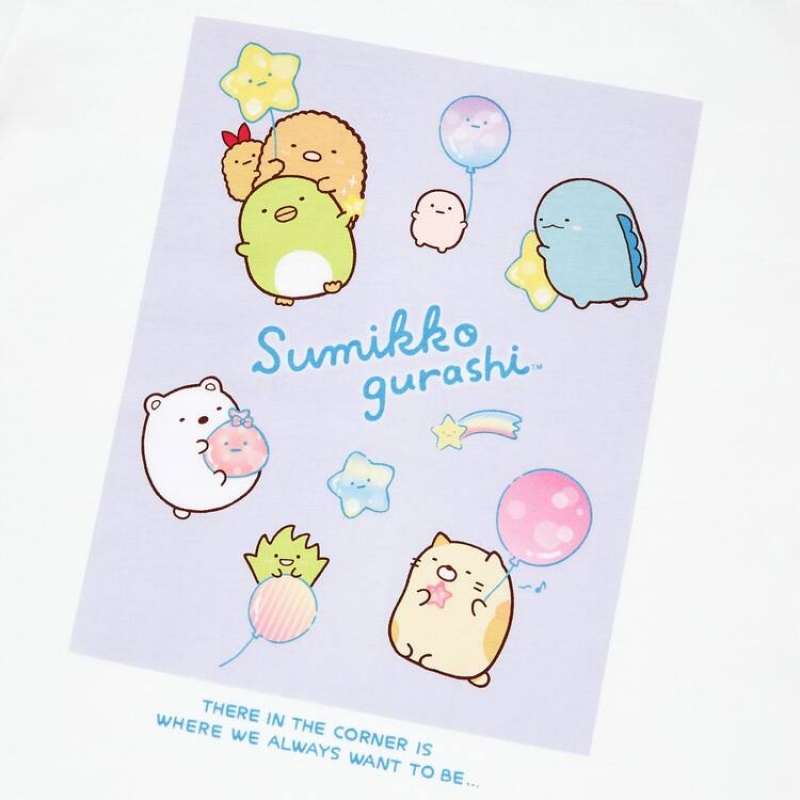 Uniqlo Sumikkogurashi Ut Graphic Kids' T Shirts White | FXGVKR387