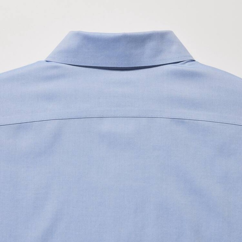 Uniqlo Super Non-iron Slim Fit (2020 Season) Men's Shirts Light Blue | JCSTPF492