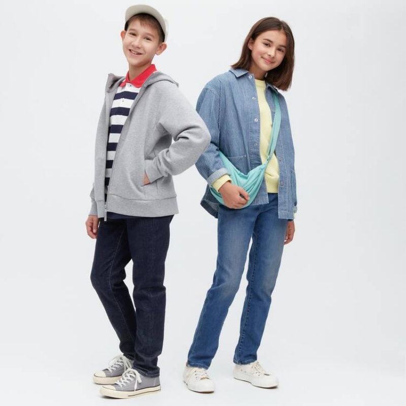 Uniqlo Super Soft Kids\' Jeans Blue | AGUMCB261