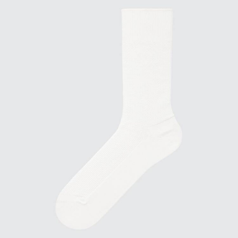 Uniqlo Supima Cotton Piqué Men\'s Socks White | RLDZUS504