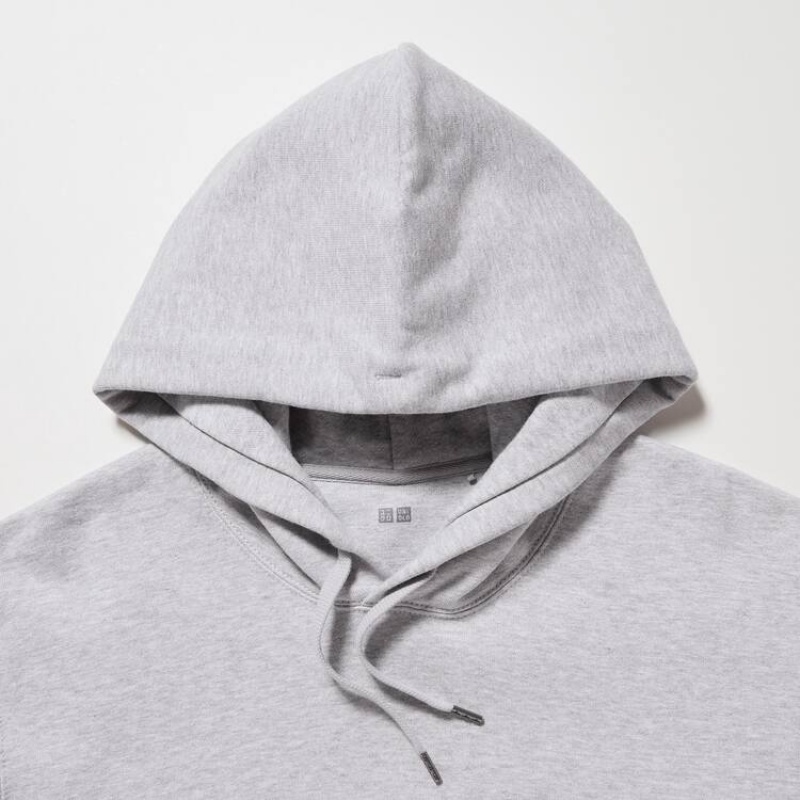 Uniqlo Sweat Pullover Men's Hoodie Grey | GNXIOL194