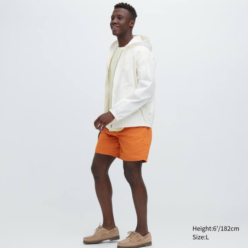 Uniqlo Swim Active Men's Shorts Orange | ELDSQC387