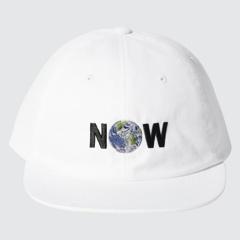 Uniqlo The Message Ut (Cali Dewitt) Men's Caps White | IEWOLF032