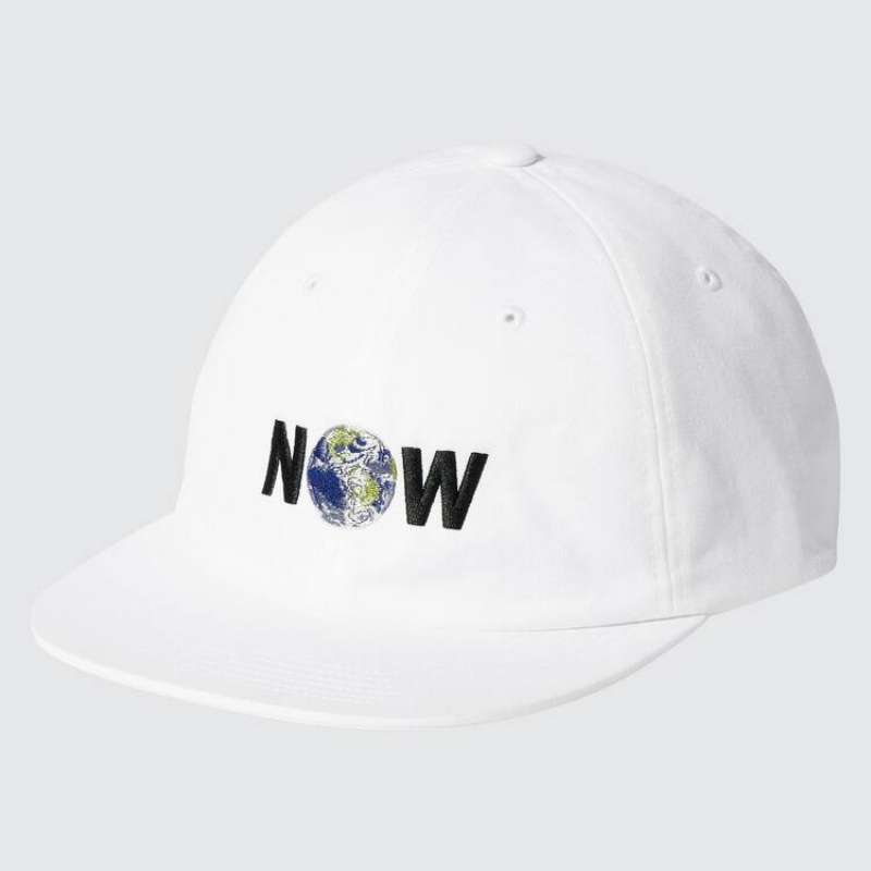 Uniqlo The Message Ut (Cali Dewitt) Women\'s Caps White | CWLHZY531