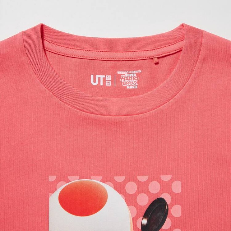 Uniqlo The Super Mario Bros Movie Ut Graphic Kids' T Shirts Red | HMRGSO735