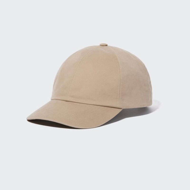 Uniqlo Twill Men\'s Caps Beige | WMHIUX158