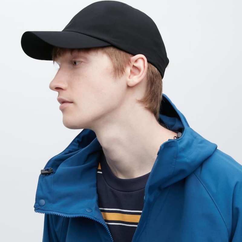 Uniqlo Two-way Stretch Men's Caps Black | CKFXVR497